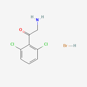 molecular formula C8H8BrCl2NO B2475173 2-Amino-1-(2,6-dichlorophenyl)ethan-1-one hydrobromide CAS No. 1955498-43-7