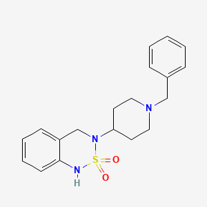 B2475182 3-(1-Benzylpiperidin-4-yl)-3,4-dihydro-1H-2LAMBDA(6),1,3-benzothiadiazine-2,2-dione CAS No. 79099-04-0