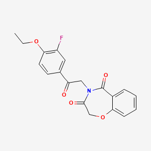 4-(2-(4-ethoxy-3-fluorophenyl)-2-oxoethyl)benzo[f][1,4]oxazepine-3,5(2H,4H)-dione