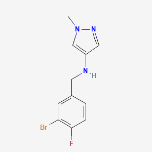 N-(3-bromo-4-fluorobenzyl)-1-methyl-1H-pyrazol-4-amine