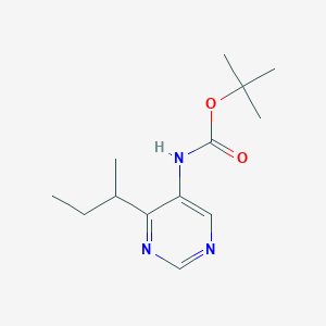 molecular formula C13H21N3O2 B2475215 Tert-butyl N-[4-(sec-butyl)pyrimidin-5-YL]carbamate CAS No. 1820649-64-6