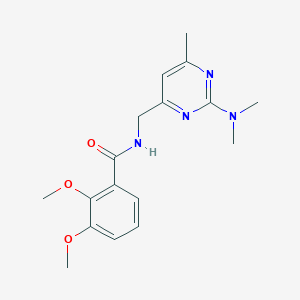 molecular formula C17H22N4O3 B2475216 N-((2-(dimethylamino)-6-methylpyrimidin-4-yl)methyl)-2,3-dimethoxybenzamide CAS No. 1797814-35-7