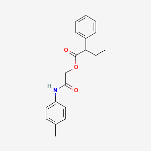 molecular formula C19H21NO3 B2475225 [(4-Methylphenyl)carbamoyl]methyl 2-phenylbutanoate CAS No. 400061-25-8