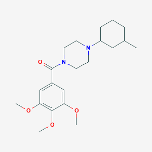 molecular formula C21H32N2O4 B247523 1-(3-Methylcyclohexyl)-4-(3,4,5-trimethoxybenzoyl)piperazine 