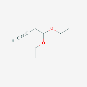 molecular formula C8H14O2 B2475238 1-丁炔，4,4-二乙氧基- CAS No. 13397-78-9