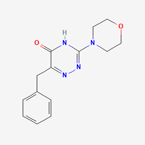 molecular formula C14H16N4O2 B2475245 6-benzyl-3-morpholino-1,2,4-triazin-5(4H)-one CAS No. 898640-27-2
