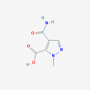 molecular formula C6H7N3O3 B2475247 Acide 4-carbamoyl-1-méthyl-1H-pyrazole-5-carboxylique CAS No. 1006484-27-0