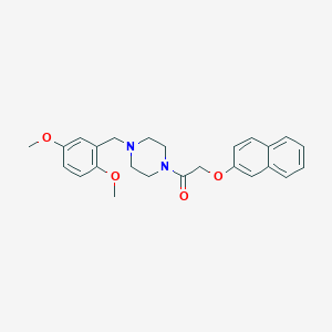 1-(2,5-Dimethoxybenzyl)-4-[(2-naphthyloxy)acetyl]piperazine