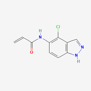 molecular formula C10H8ClN3O B2475250 N-(4-Chloro-1H-indazol-5-yl)prop-2-enamide CAS No. 2411267-64-4