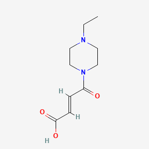 molecular formula C10H16N2O3 B2475269 (E)-4-(4-ethylpiperazin-1-yl)-4-oxobut-2-enoic acid CAS No. 347363-92-2