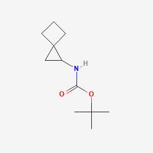 molecular formula C11H19NO2 B2475273 tert-butyl N-{spiro[2.3]hexan-1-yl}carbamate CAS No. 1824168-87-7