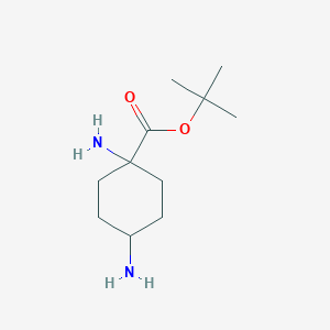 molecular formula C11H22N2O2 B2475277 1-Boc-1,4-cyclohexanediamine CAS No. 1351479-08-7; 195314-59-1