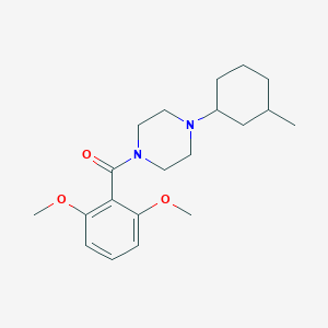 molecular formula C20H30N2O3 B247528 1-(2,6-Dimethoxybenzoyl)-4-(3-methylcyclohexyl)piperazine 