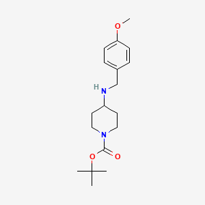 molecular formula C18H28N2O3 B2475284 tert-Butyl 4-(4-methoxybenzylamino)piperidine-1-carboxylate CAS No. 206273-84-9