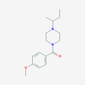 molecular formula C16H24N2O2 B247529 1-Sec-butyl-4-(4-methoxybenzoyl)piperazine 