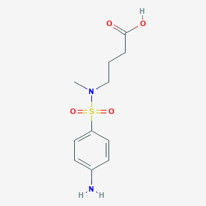 molecular formula C11H16N2O4S B2475294 4-(4-amino-N-methylphenylsulfonamido)butanoic acid CAS No. 1219844-59-3