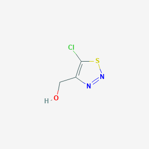 molecular formula C3H3ClN2OS B2475310 (5-Chloro-1,2,3-thiadiazol-4-YL)methanol CAS No. 926207-15-0