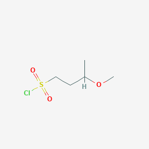 molecular formula C5H11ClO3S B2475314 3-Methoxybutane-1-sulfonyl chloride CAS No. 1702931-58-5