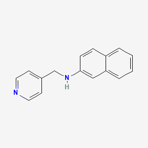 molecular formula C16H14N2 B2475327 N-(pyridin-4-ylmethyl)naphthalen-2-amine CAS No. 351995-37-4