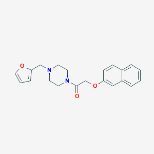 molecular formula C21H22N2O3 B247533 1-(2-Furylmethyl)-4-[(2-naphthyloxy)acetyl]piperazine 