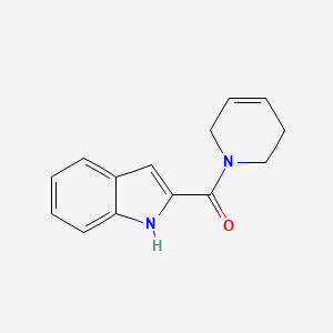 molecular formula C14H14N2O B2475338 3,6-Dihydro-2H-pyridin-1-yl(1H-indol-2-yl)methanone CAS No. 1708788-82-2