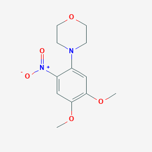 molecular formula C12H16N2O5 B2475341 4-(4,5-Dimethoxy-2-nitrophenyl)morpholine CAS No. 30058-27-6