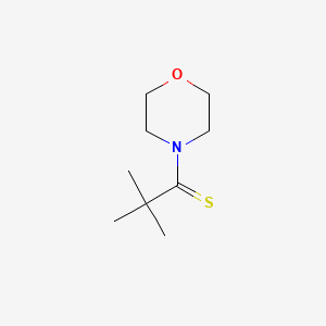 molecular formula C9H17NOS B2475353 2,2-二甲基-1-吗啉代丙烷-1-硫酮 CAS No. 2007920-61-6