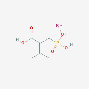 molecular formula C6H10KO5P B2475367 Potassium hydrogen [2-carboxy-2-(propan-2-ylidene)ethyl]phosphonate CAS No. 117012-81-4