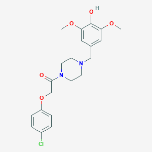 4-({4-[(4-Chlorophenoxy)acetyl]-1-piperazinyl}methyl)-2,6-dimethoxyphenol