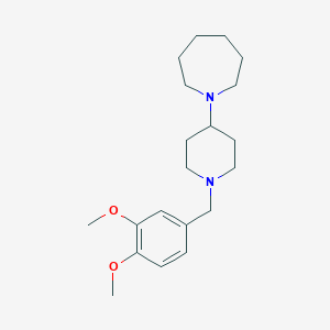 1-[1-(3,4-Dimethoxybenzyl)-4-piperidinyl]azepane