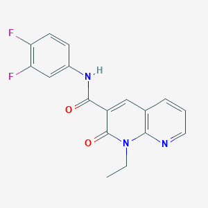 molecular formula C17H13F2N3O2 B2475383 N-(3,4-difluorophenyl)-1-ethyl-2-oxo-1,2-dihydro-1,8-naphthyridine-3-carboxamide CAS No. 942010-55-1