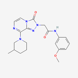 B2475387 N-(3-methoxyphenyl)-2-[8-(3-methylpiperidin-1-yl)-3-oxo[1,2,4]triazolo[4,3-a]pyrazin-2(3H)-yl]acetamide CAS No. 1251707-39-7