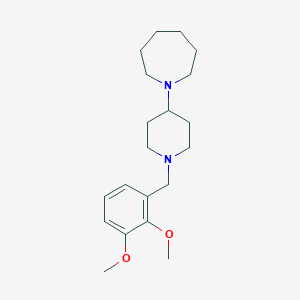 molecular formula C20H32N2O2 B247539 1-[1-(2,3-Dimethoxybenzyl)piperidin-4-yl]azepane 