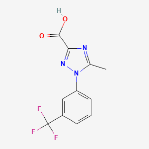 B2475392 5-methyl-1-[3-(trifluoromethyl)phenyl]-1H-1,2,4-triazole-3-carboxylic acid CAS No. 103058-77-1