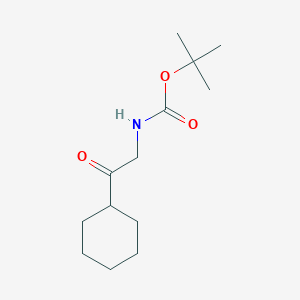 molecular formula C13H23NO3 B2475398 tert-Butyl 2-cyclohexyl-2-oxoethylcarbamate CAS No. 1016557-60-0
