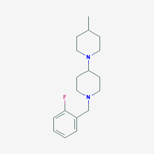 molecular formula C18H27FN2 B247541 1'-(2-Fluorobenzyl)-4-methyl-1,4'-bipiperidine 