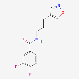 molecular formula C13H12F2N2O2 B2475416 3,4-二氟-N-(3-(异恶唑-4-基)丙基)苯甲酰胺 CAS No. 1903526-38-4