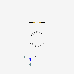 molecular formula C10H17NSi B2475419 4-三甲基甲硅烷基苄胺 CAS No. 7662-83-1