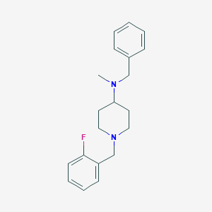 molecular formula C20H25FN2 B247544 N-benzyl-1-(2-fluorobenzyl)-N-methylpiperidin-4-amine 