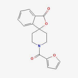 molecular formula C17H15NO4 B2475442 1'-(furan-2-carbonyl)-3H-spiro[isobenzofuran-1,4'-piperidin]-3-one CAS No. 1797345-49-3