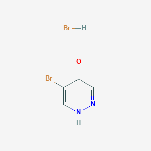 molecular formula C4H4Br2N2O B2475448 5-Bromo-1H-pyridazin-4-one;hydrobromide CAS No. 1884550-23-5