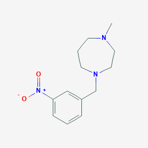 molecular formula C13H19N3O2 B2475457 1-Methyl-4-(3-nitrobenzyl)-1,4-diazepane CAS No. 280560-81-8