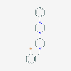 molecular formula C22H28BrN3 B247547 1-[1-(2-Bromobenzyl)-4-piperidinyl]-4-phenylpiperazine 