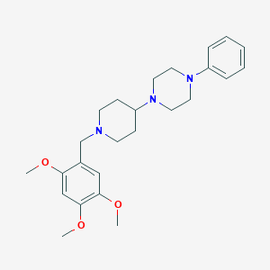 1-Phenyl-4-[1-(2,4,5-trimethoxybenzyl)-4-piperidinyl]piperazine