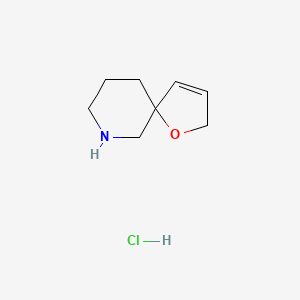 molecular formula C8H14ClNO B2475493 1-Oxa-9-azaspiro[4.5]dec-3-ene;hydrochloride CAS No. 2287345-28-0