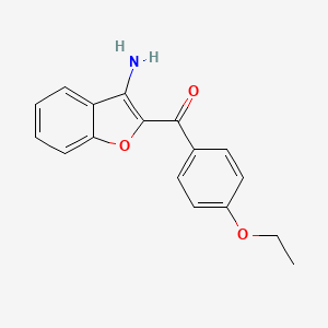 molecular formula C17H15NO3 B2475499 2-(4-Ethoxybenzoyl)-1-benzofuran-3-amine CAS No. 889997-24-4