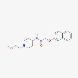 N-(1-(2-methoxyethyl)piperidin-4-yl)-2-(naphthalen-2-yloxy)acetamide