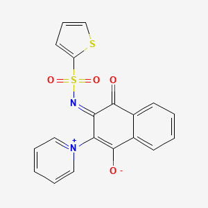[1,4-Dioxo-3-(pyridinium-1-yl)-1,4-dihydronaphthalen-2-yl](thiophen-2-ylsulfonyl)azanide