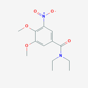 molecular formula C13H18N2O5 B2475516 N,N-Diethyl-3,4-Dimethoxy-5-Nitrobenzamid CAS No. 924826-18-6