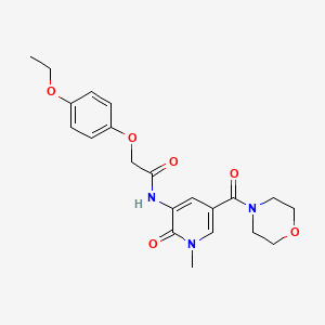 2-(4-ethoxyphenoxy)-N-(1-methyl-5-(morpholine-4-carbonyl)-2-oxo-1,2-dihydropyridin-3-yl)acetamide